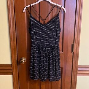 Xhilaration Polka Dot Romper EUC